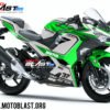 Decal Stiker Ninja 250R 2018 GREEN MV AGUSTA F4 RC WHITE